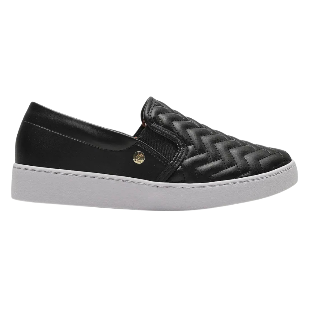 Tenis Vizzano Feminino Slip On Basico Preto 