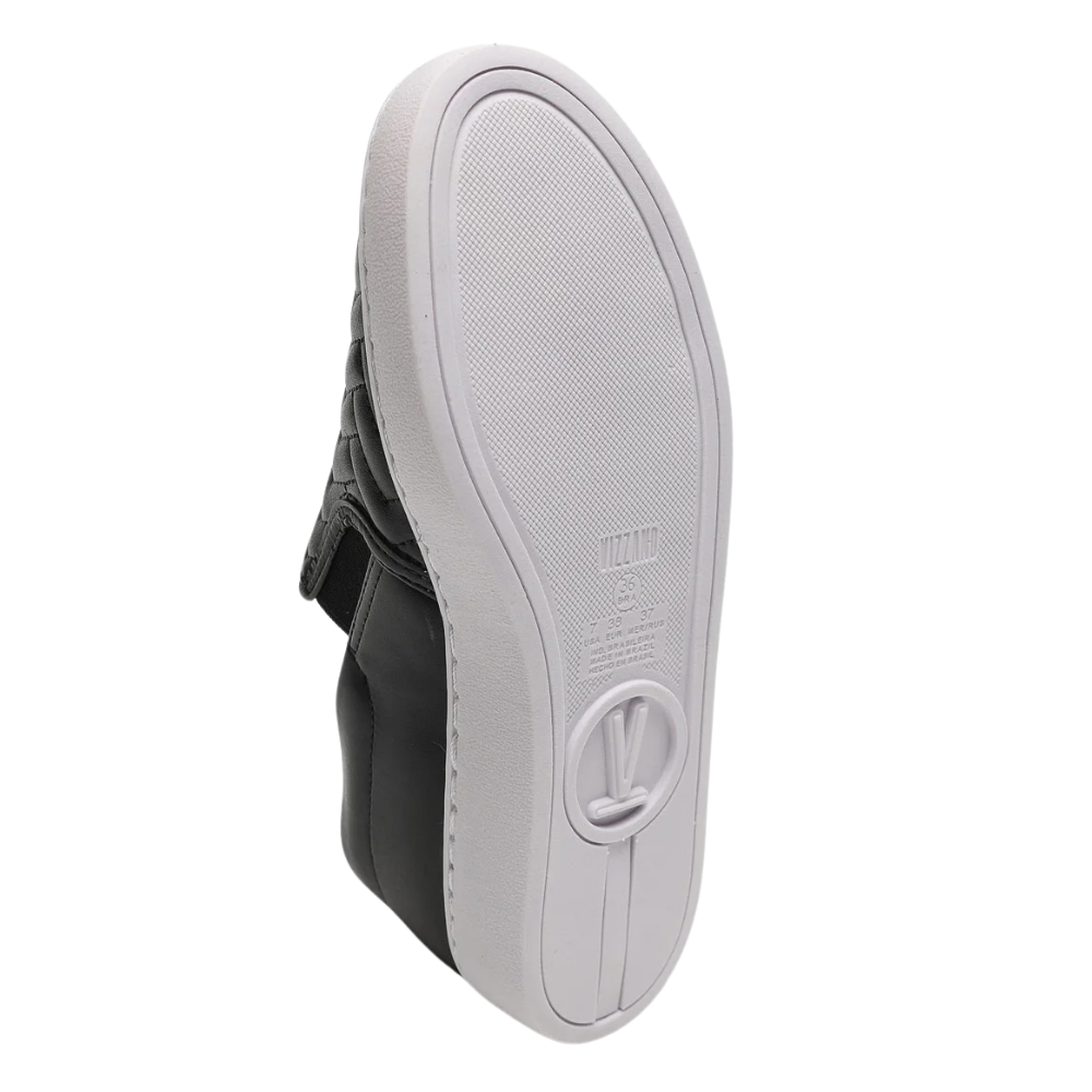 Tenis Vizzano Feminino Slip On Basico Preto  Preto 2