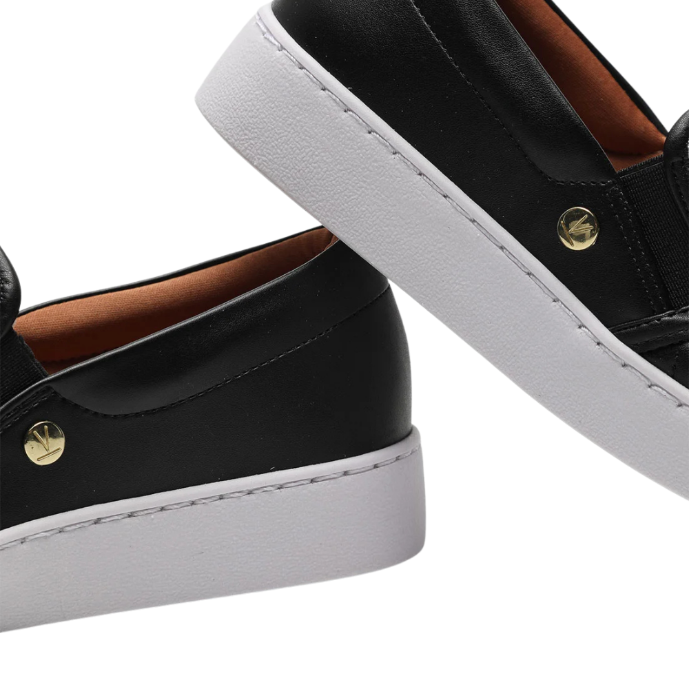 Tenis Vizzano Feminino Slip On Basico Preto  Preto 4