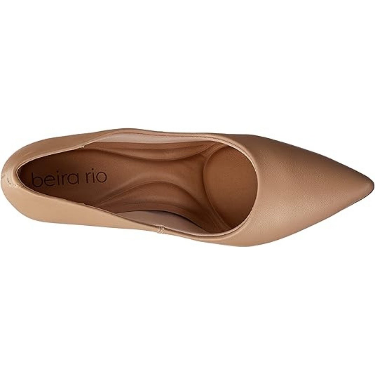 Scarpin Beira Rio Nude Elegancia e Conforto Nude 3