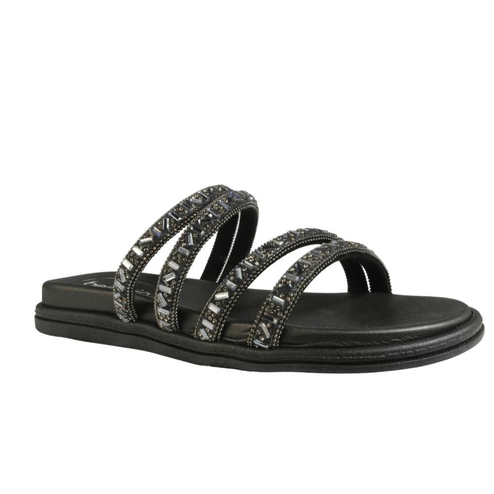 Tamanco Papete Beira Rio Feminino Preto Grafite Conforto Preto/Grafite 2