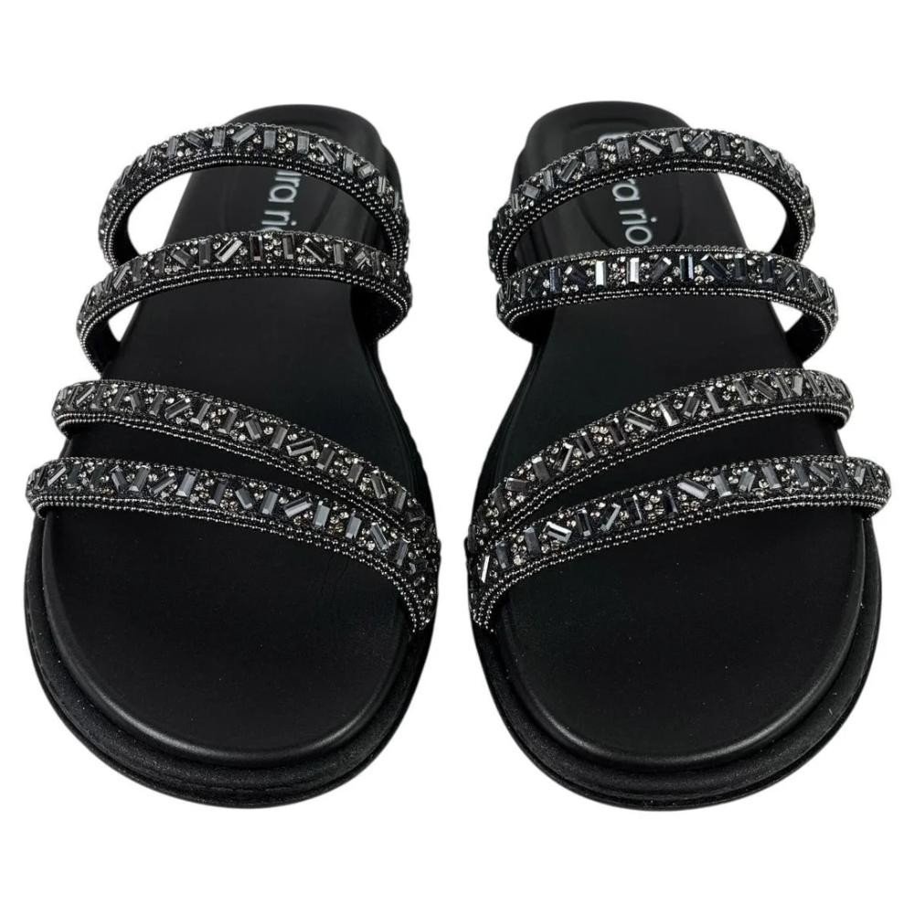 Tamanco Papete Beira Rio Feminino Preto Grafite Conforto Preto/Grafite 4