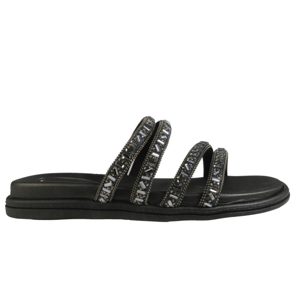 Tamanco Papete Beira Rio Feminino Preto Grafite Conforto Preto/Grafite 5