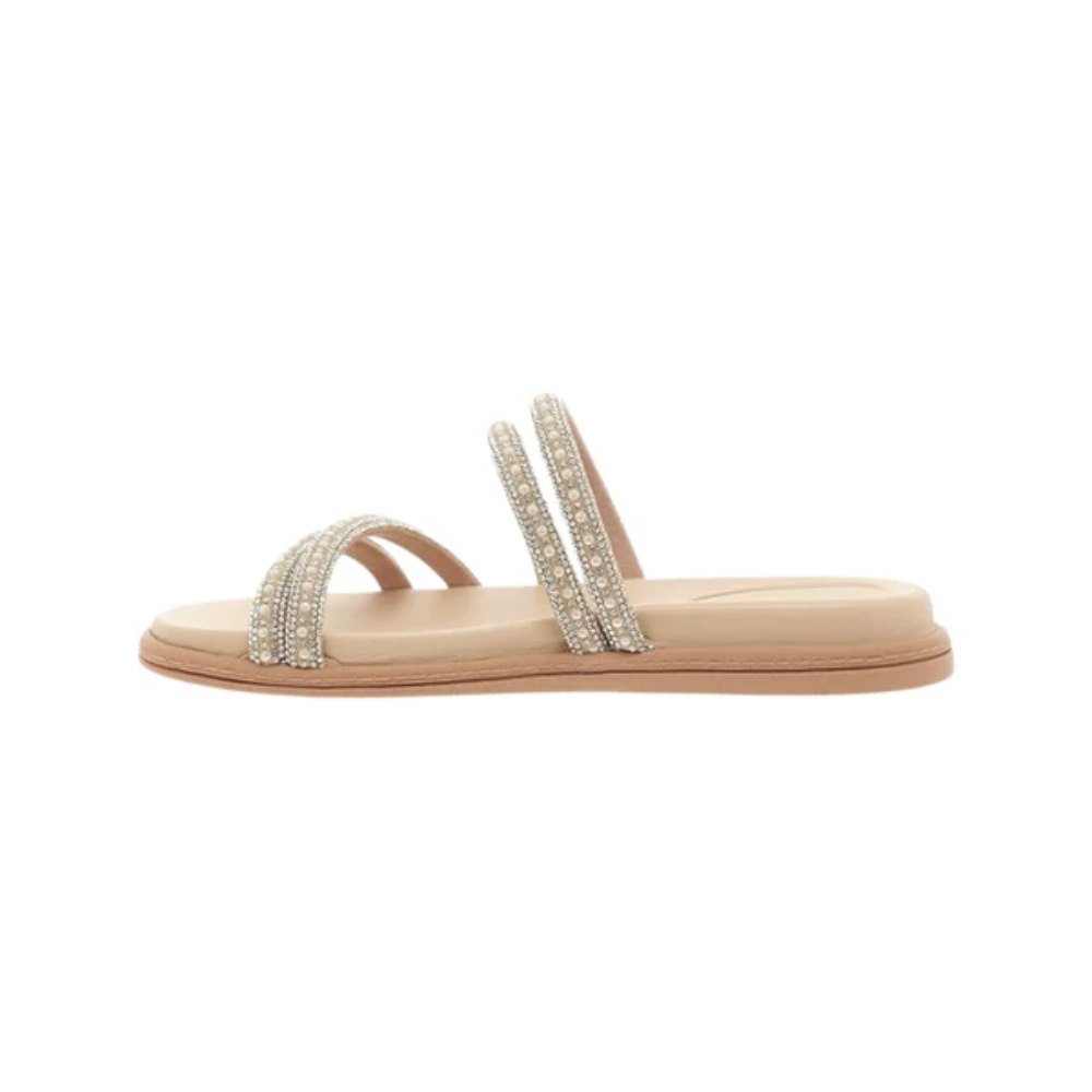 Tamanco Papete Beira Rio Feminino Creme Perola Conforto Bege 3