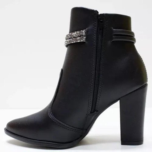 Bota Feminina Beira Rio Preto Casual Conforto e Estilo Preto 2