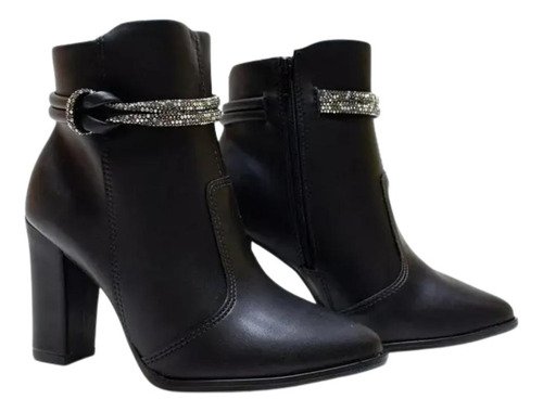 Bota Feminina Beira Rio Preto Casual Conforto e Estilo Preto 4