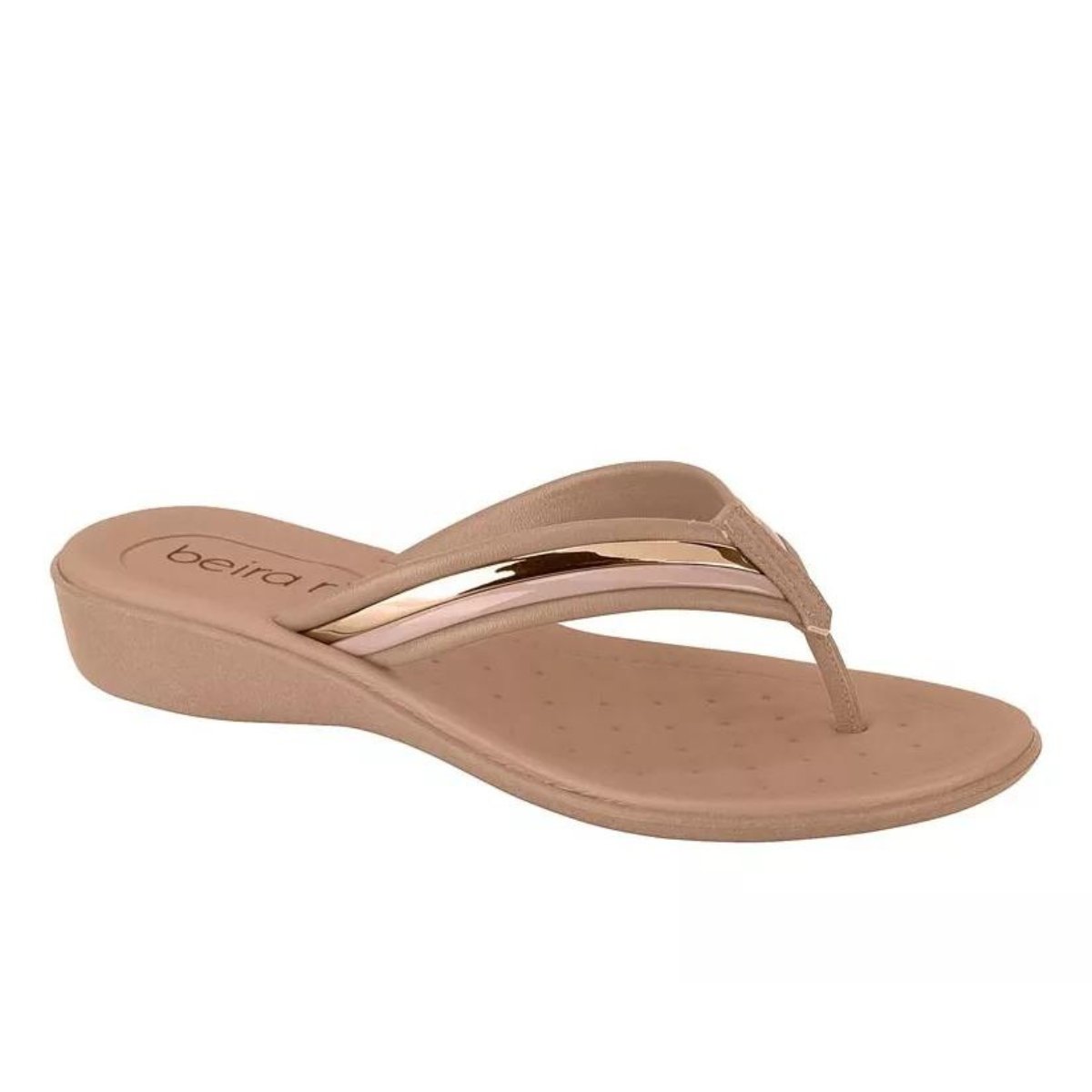 Chinelo Ortopedico Feminino Beira Rio Nude Confortavel
