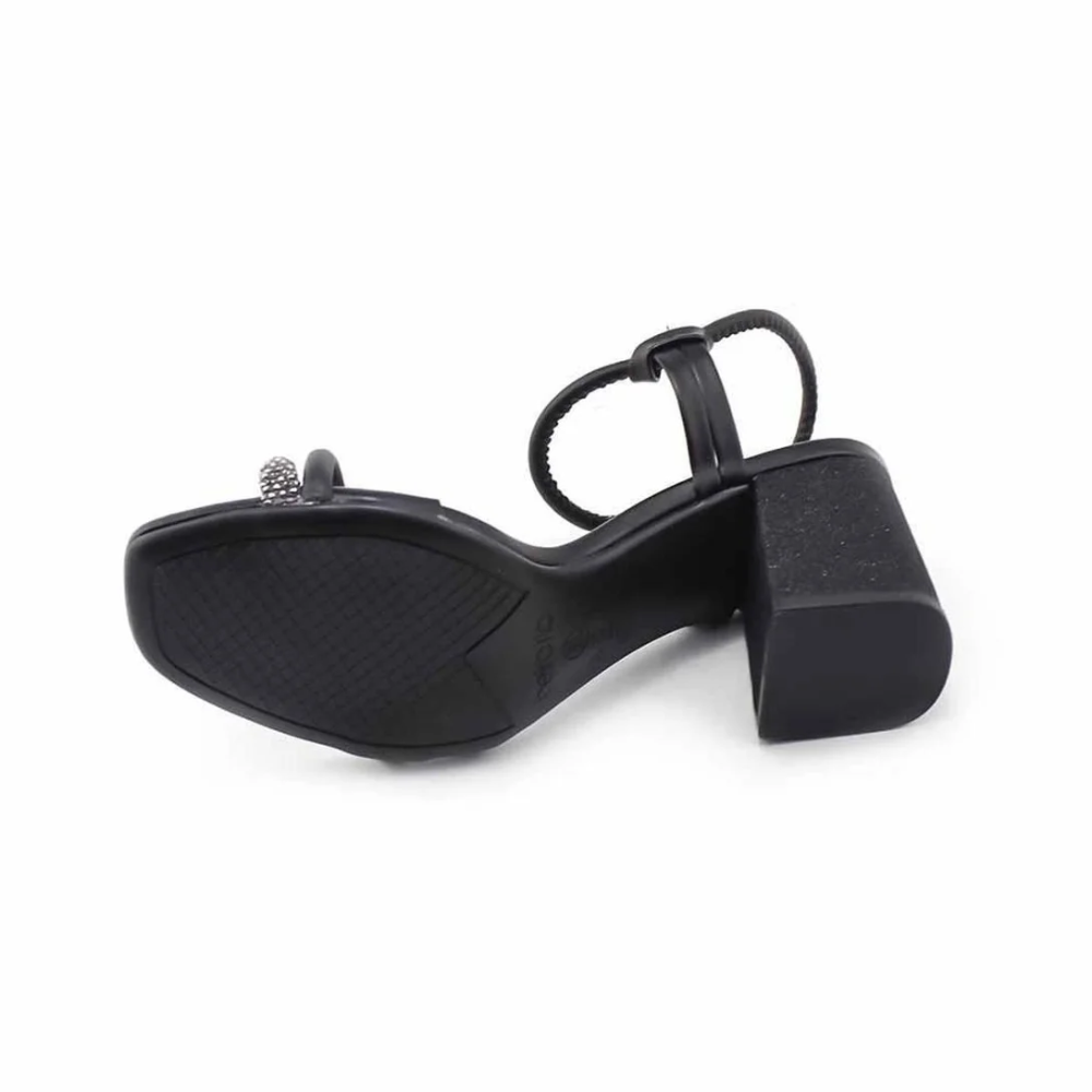 Sandalia Feminina Beira Rio Diamante Preto Confortavel Diamante/Preto 6