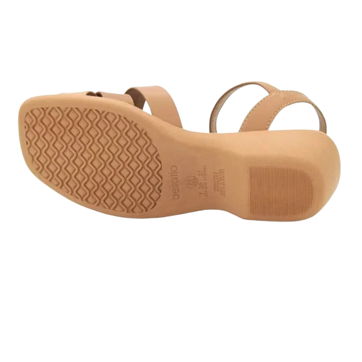 Sandalia Feminina Beira Rio Nude Confortavel e Estilosa Nude 4