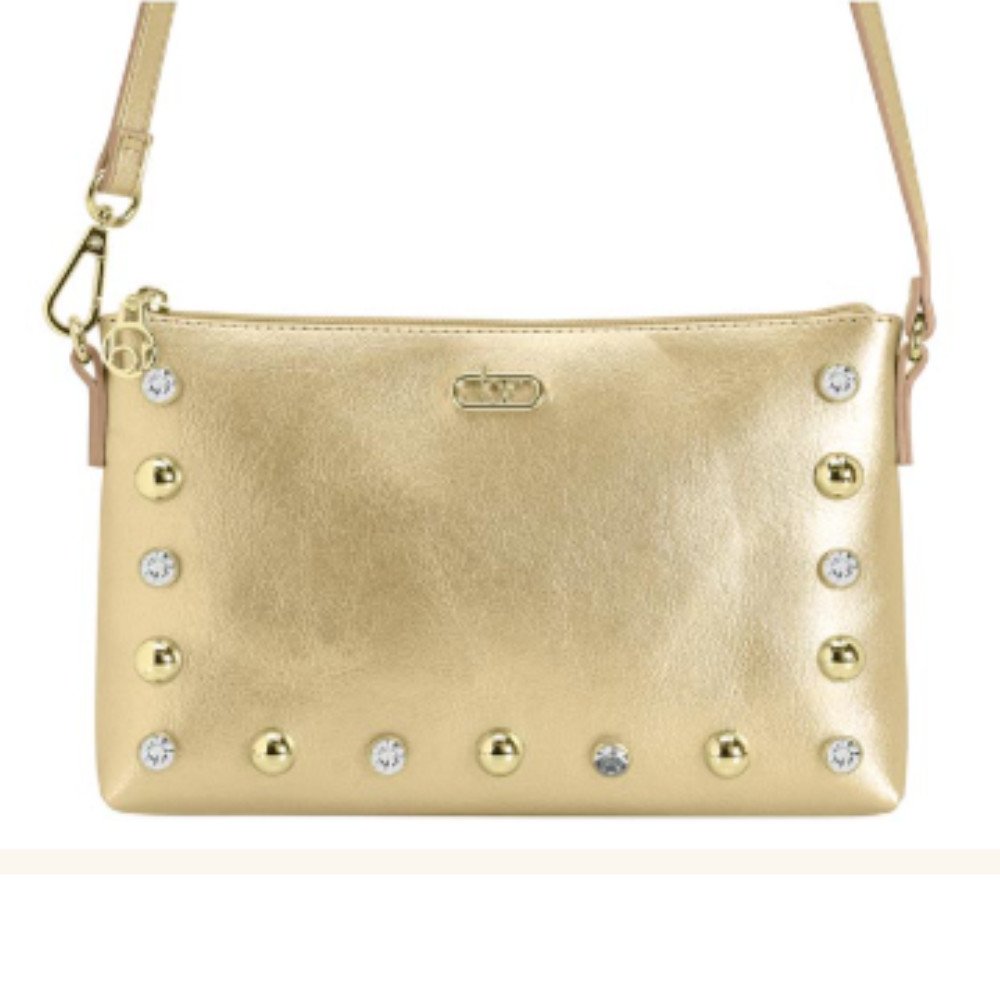 Bolsa Beira Rio Tiracolo Alca Transversal Dourada Dourado 5