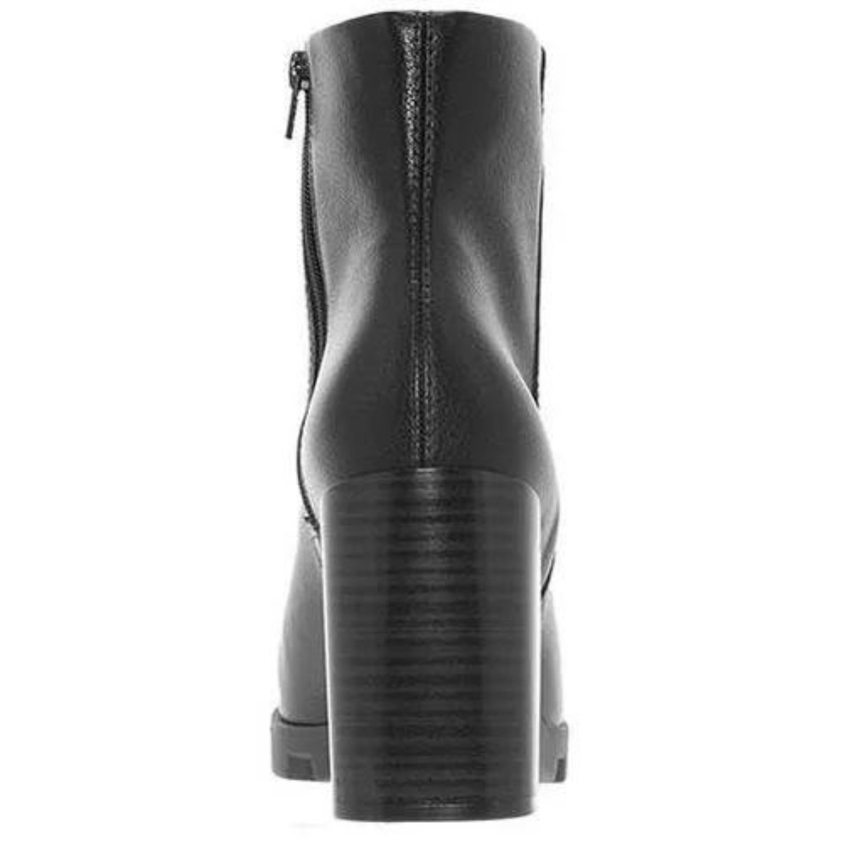 Bota Beira Rio Salto Alto Cano Curto Feminina Preta Preto 4