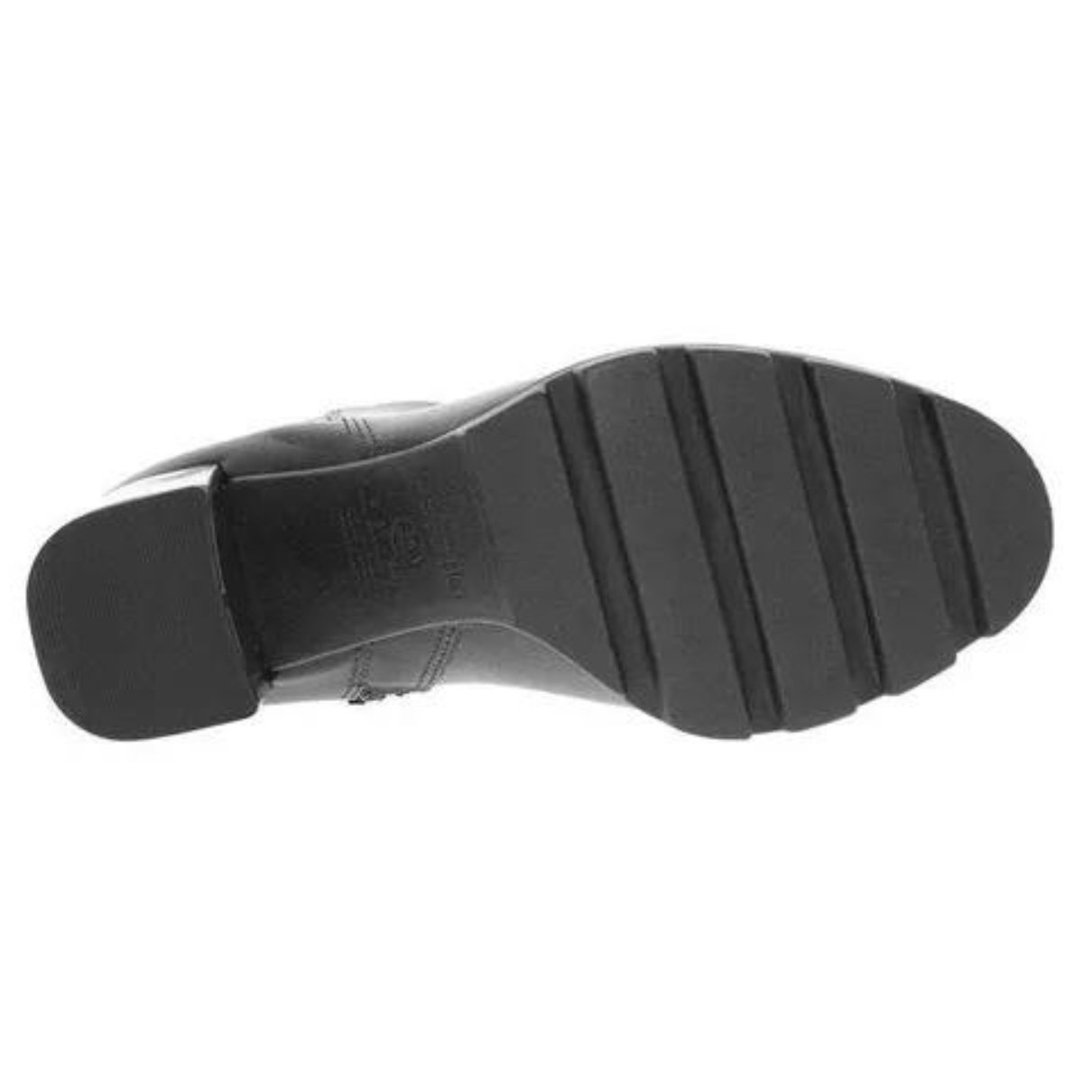 Bota Beira Rio Salto Alto Cano Curto Feminina Preta Preto 5