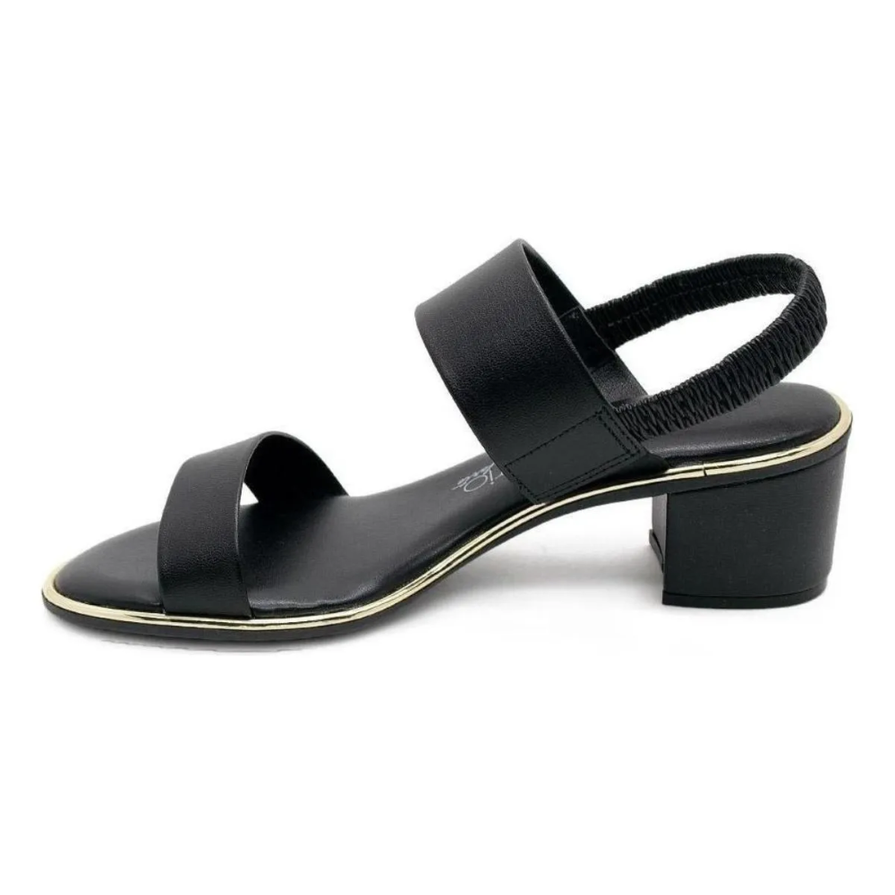 Sandalia Salto Bloco Napa Feminina Beira Rio Preta 8379221 Preto 3