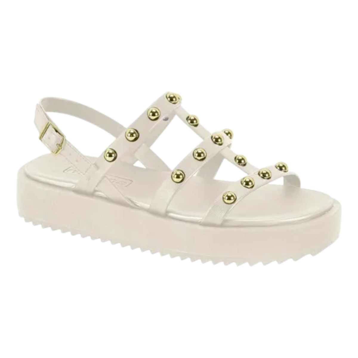 Sandalia Moleca Feminina Branco Off Conforto Casual