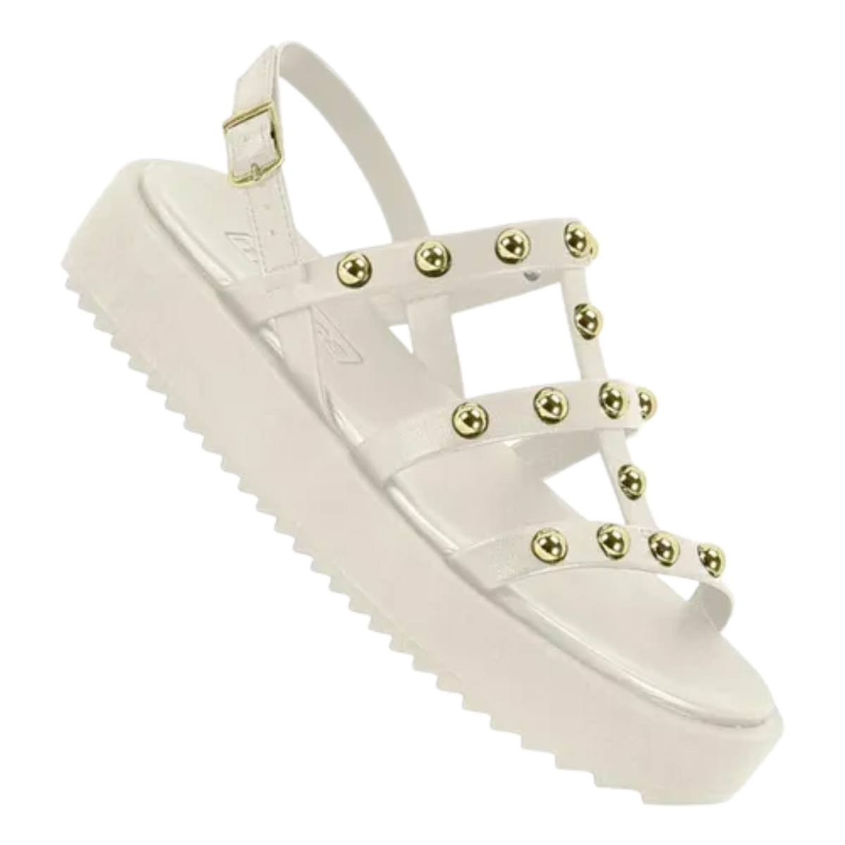 Sandalia Moleca Feminina Branco Off Conforto Casual Off White 2