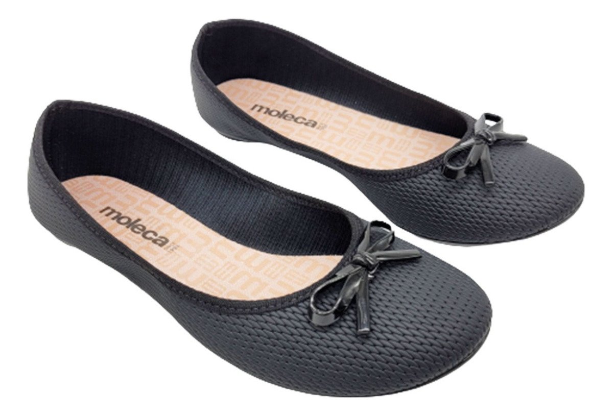 Moleca Sapatilha Napa Nature Matelasse Preto Elegancia Preto 3