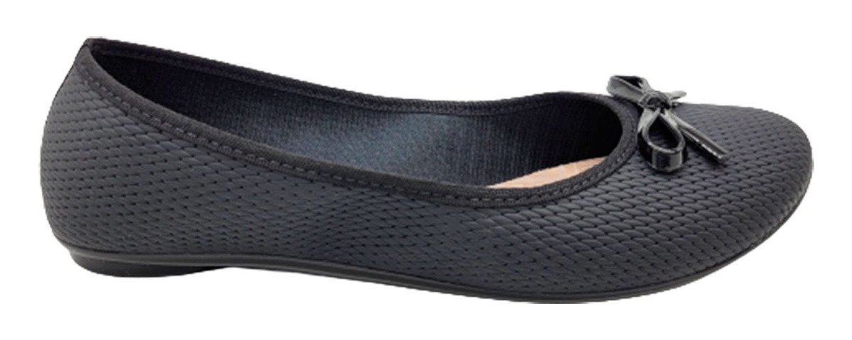 Moleca Sapatilha Napa Nature Matelasse Preto Elegancia Preto 4