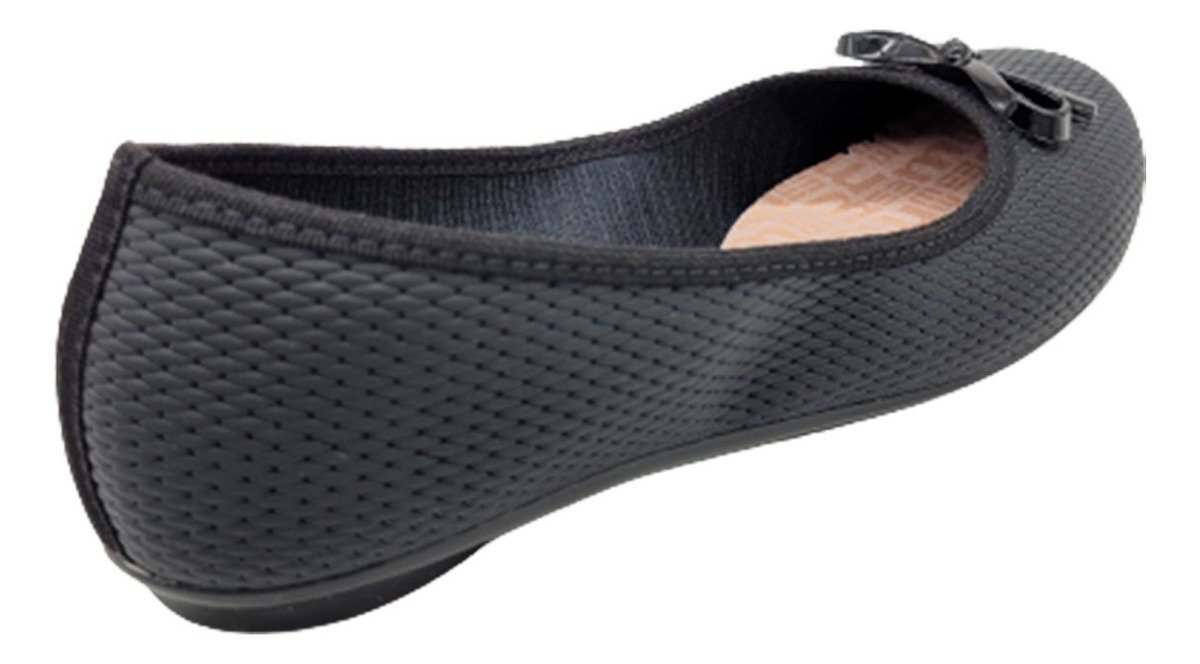Moleca Sapatilha Napa Nature Matelasse Preto Elegancia Preto 6