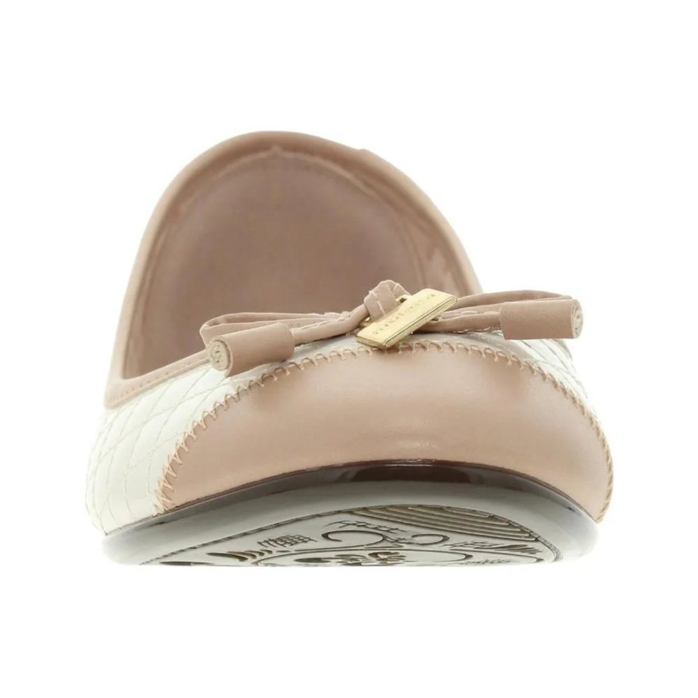 Sapatilha Feminina Moleca Branco/Bege Bico Redondo Verniz Branco/Off/Bege 5