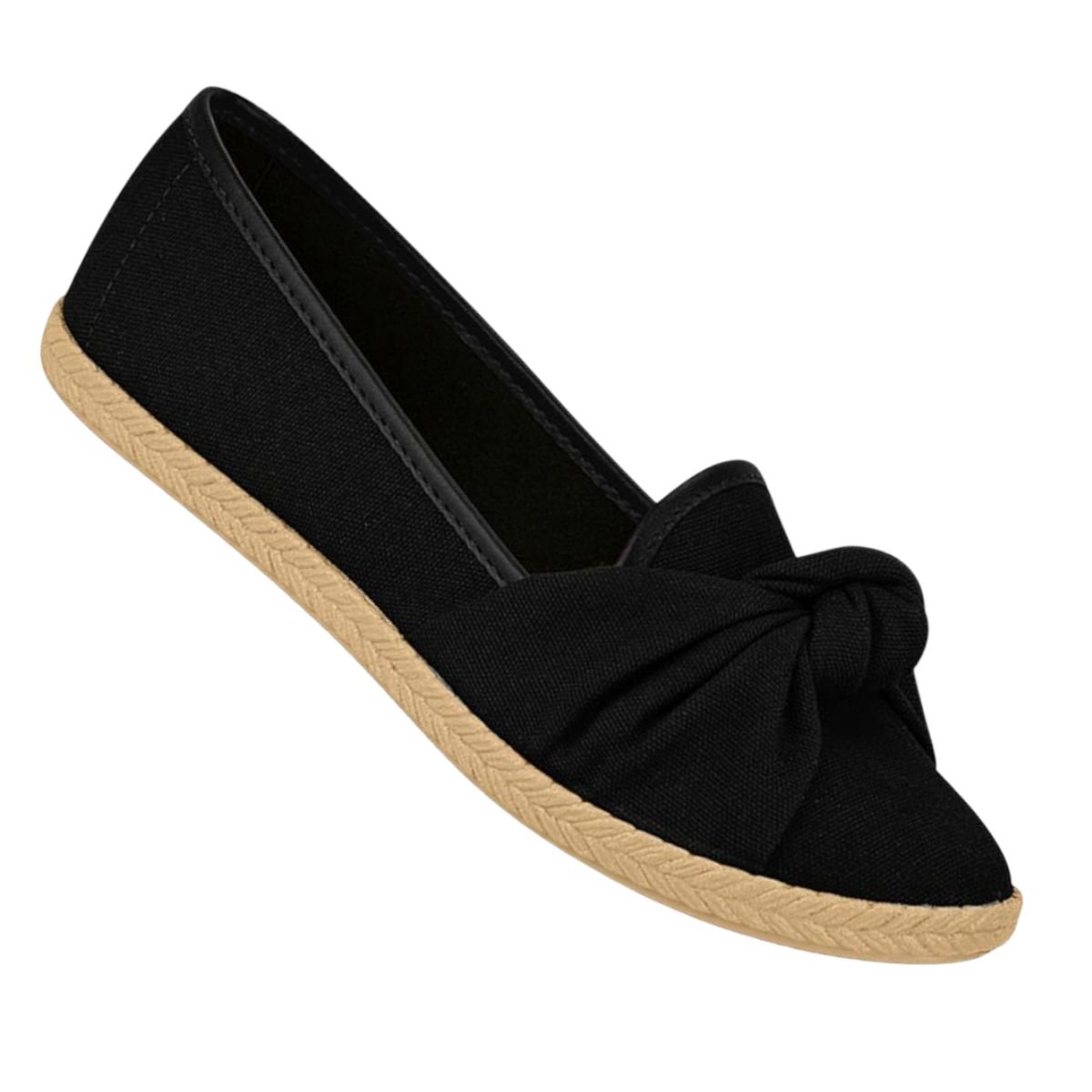 Sapatilha Moleca Lona Sider Preto Feminino Confortavel Preto 4