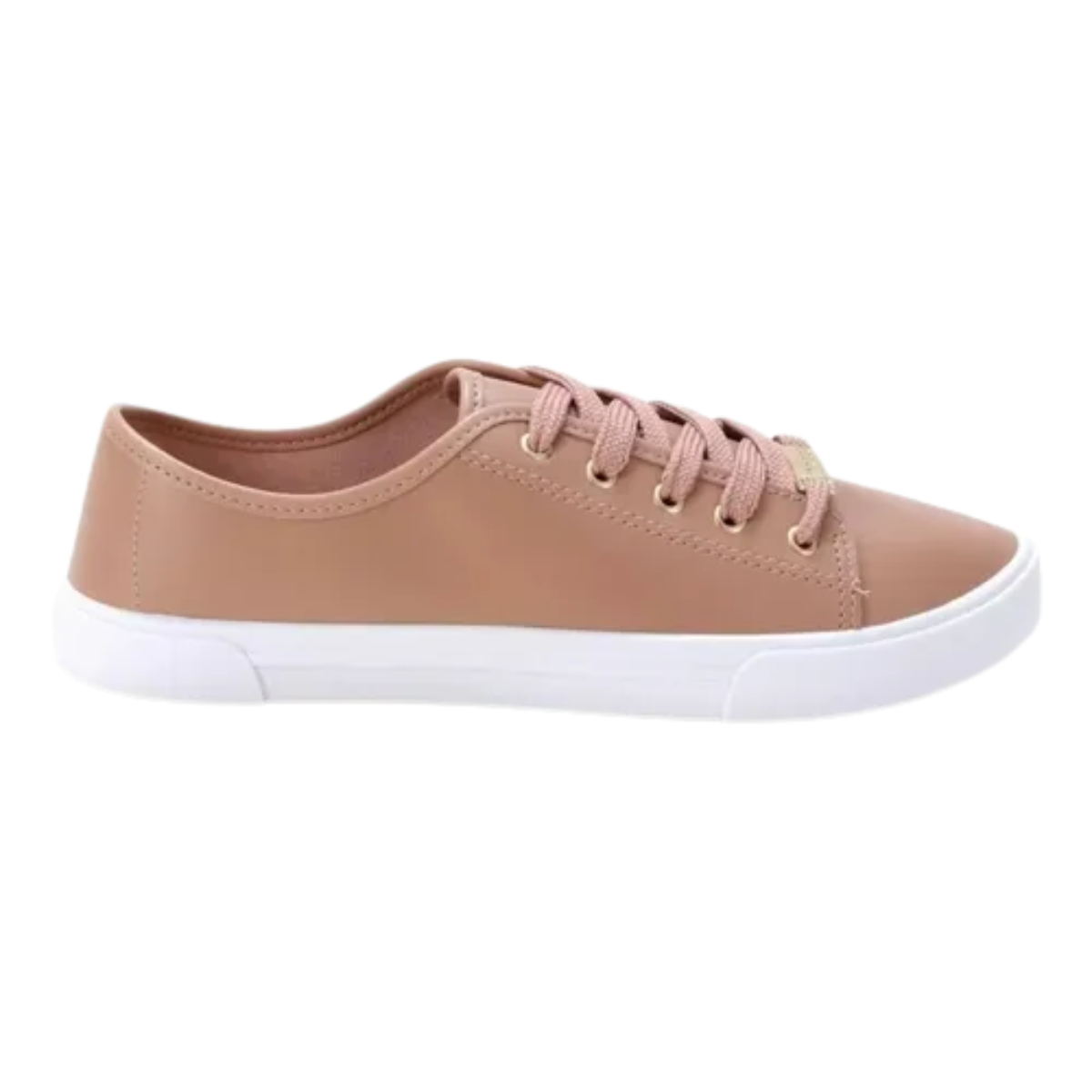 Tenis Feminino Moleca Nude Napa Dalia Casual Confortavel Nude 2
