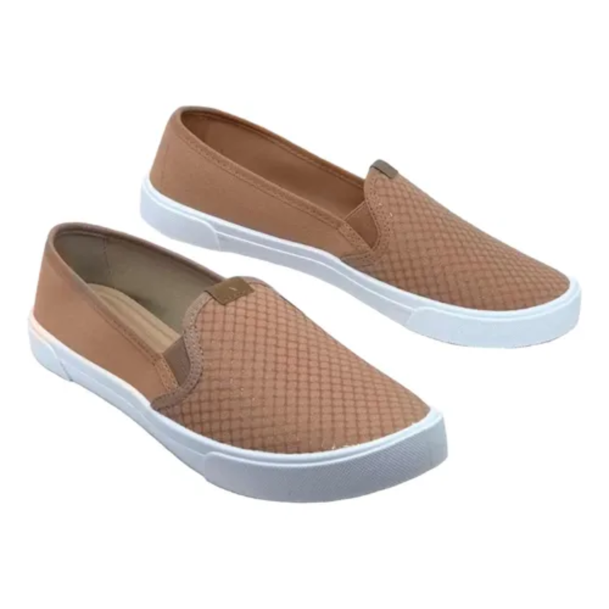 Tenis Feminino Moleca Nude Napa Tresse Casual Conforto Nude 2