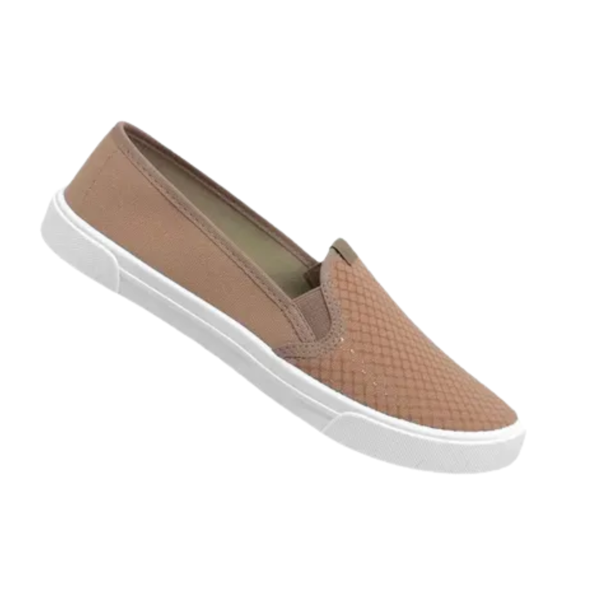 Tenis Feminino Moleca Nude Napa Tresse Casual Conforto Nude 4