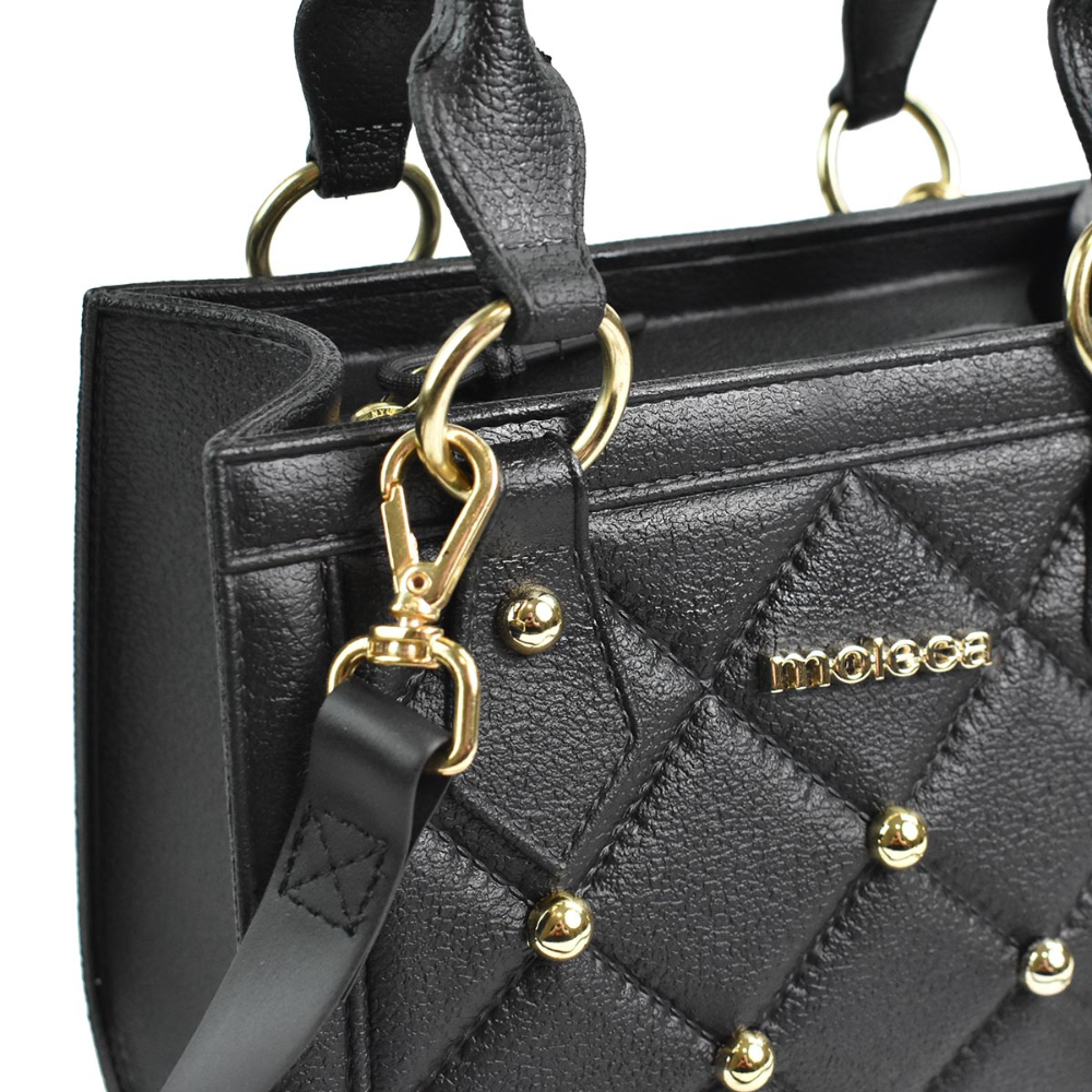Bolsa Moleca Preta Elegancia e Estilo Preto 3