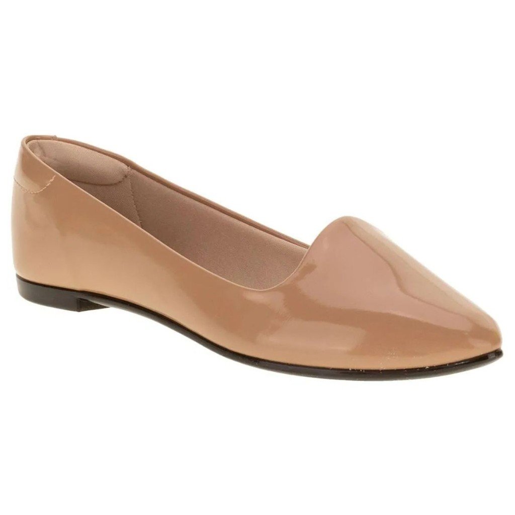 Sapatilha Moleca Verniz Nude Elegancia e Conforto