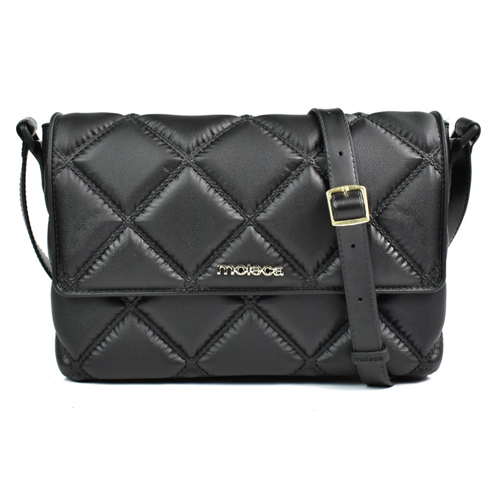 Bolsa Moleca Preta Elegancia Versatil