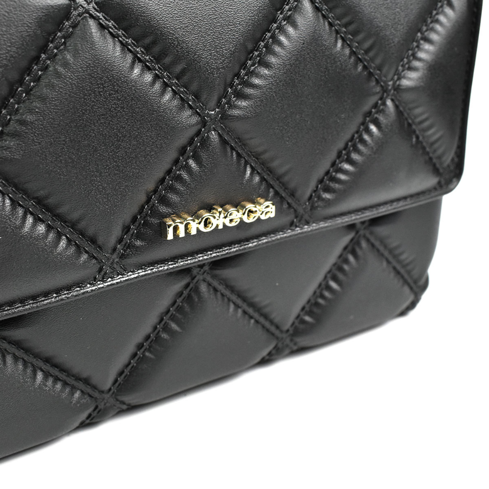 Bolsa Moleca Preta Elegancia Versatil Preto 4