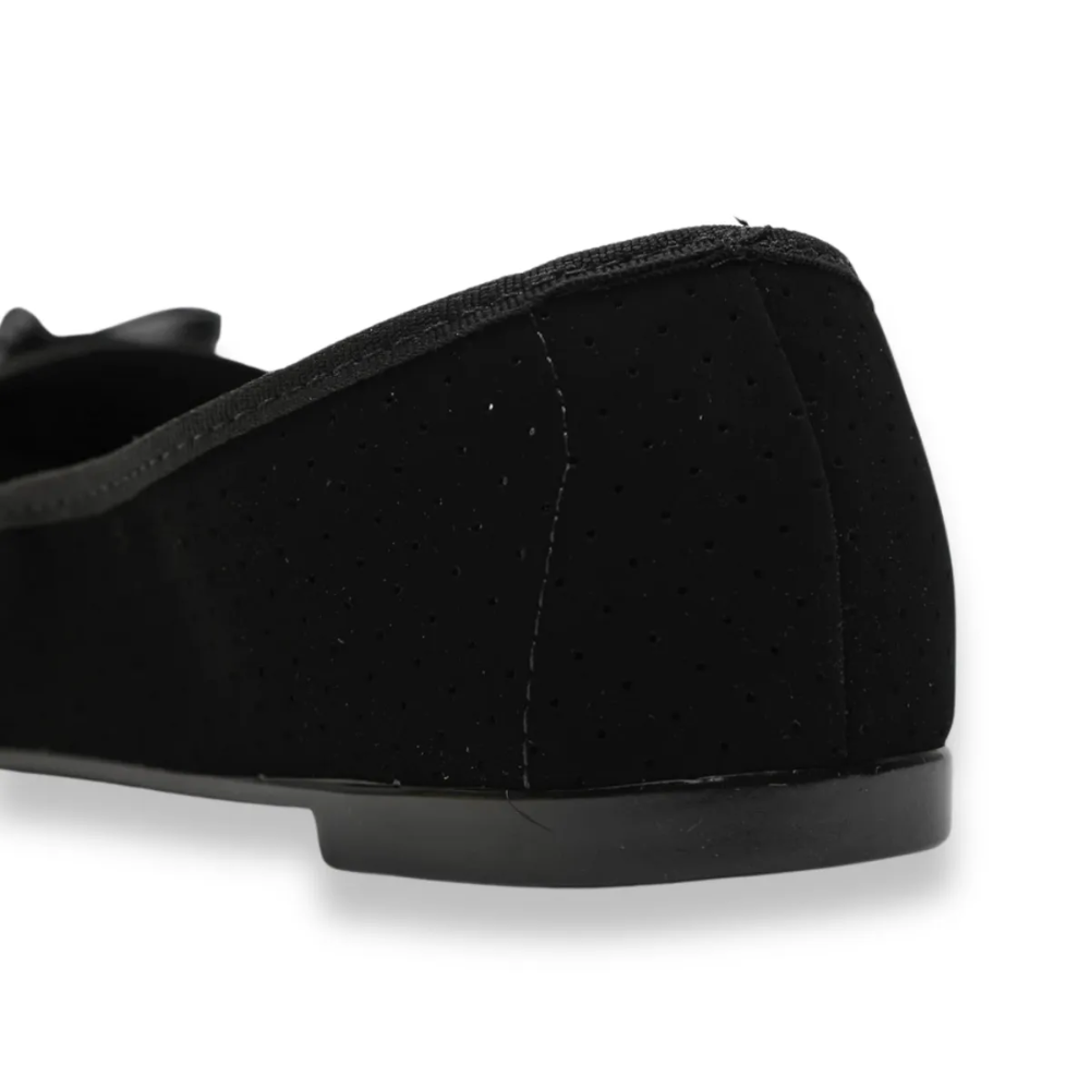 Sapatilha Moleca Feminina Preta Bico Fino Elegante Preto 4
