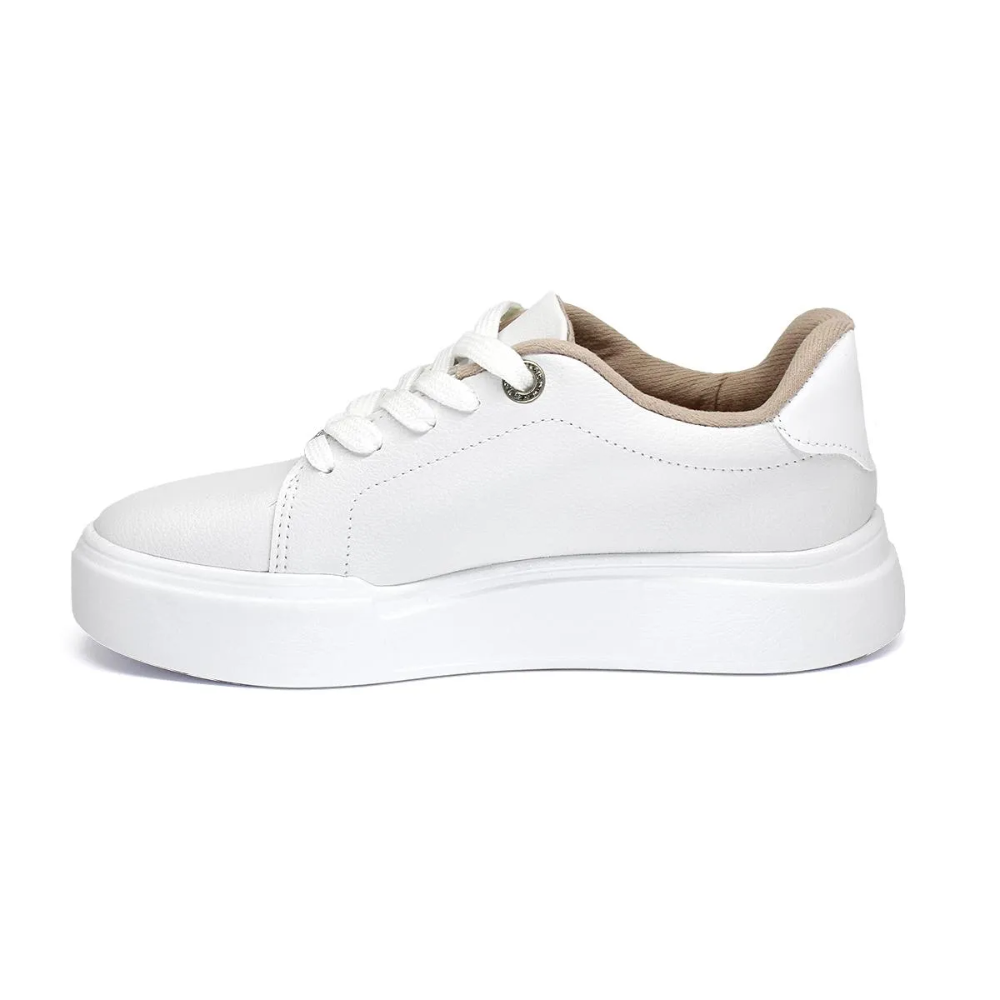 Tenis Flatform Feminino Moleca Casual Branco 5808100 Branco 4