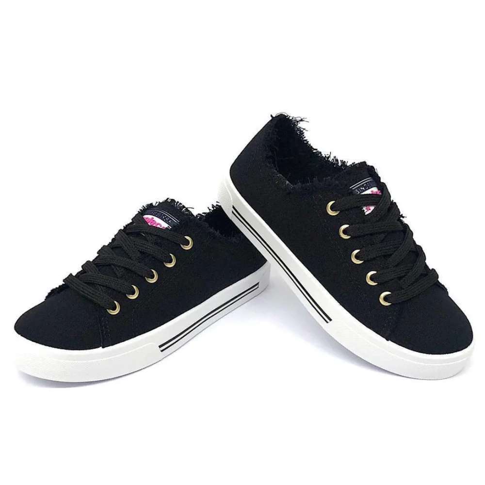 Tenis Feminino Casual Moleca Lona Estiloso Preto 5667322 Preto 2