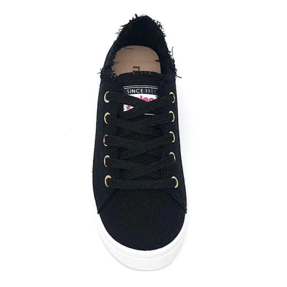 Tenis Feminino Casual Moleca Lona Estiloso Preto 5667322 Preto 4