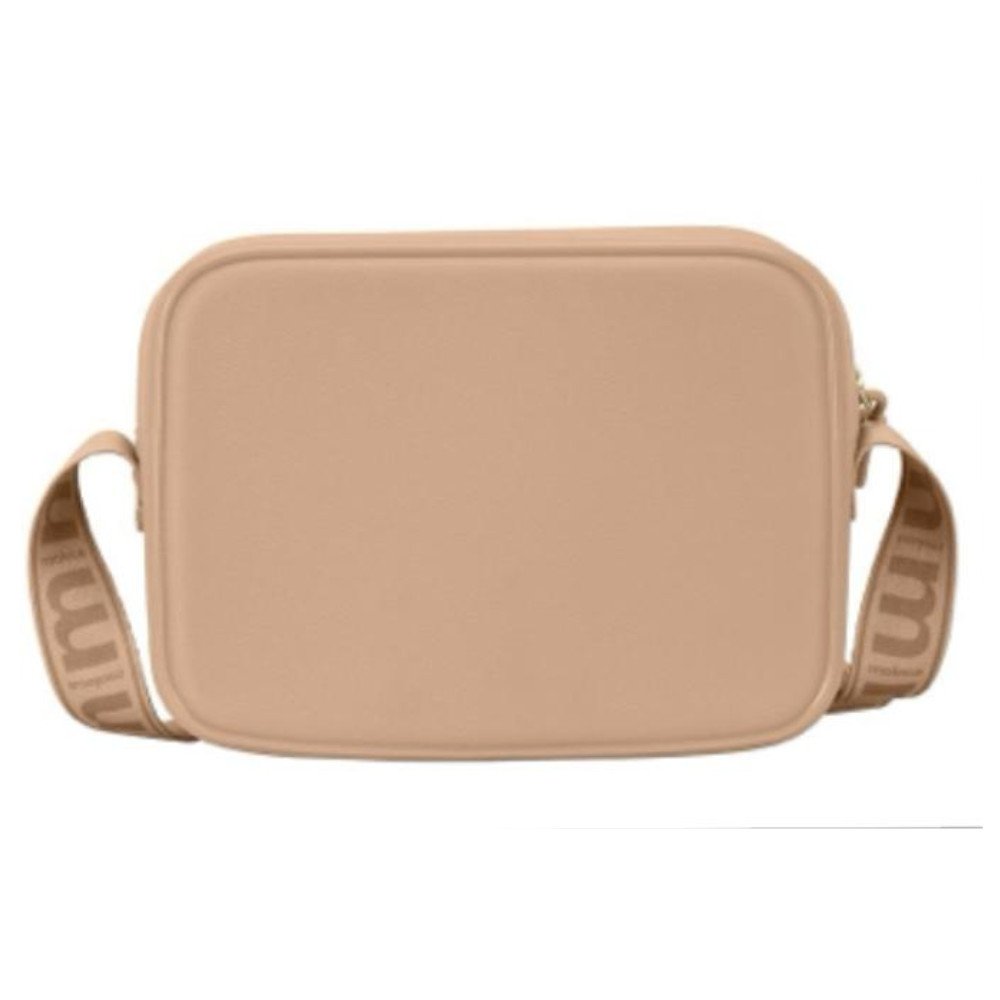 Bolsa Moleca Transversal Pequena Alca Larga Feminina Nude Nude 5