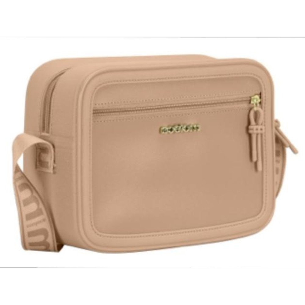 Bolsa Moleca Transversal Pequena Alca Larga Feminina Nude Nude 6