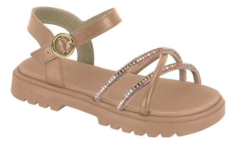 Sandalia Molekinha Napa Nude Conforto e Estilo Meninas 