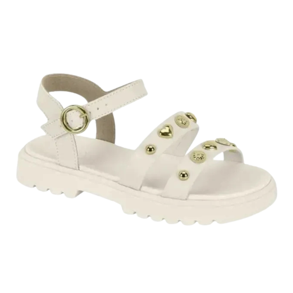 Sandalia Molekinha Branco Off Conforto e Estilo