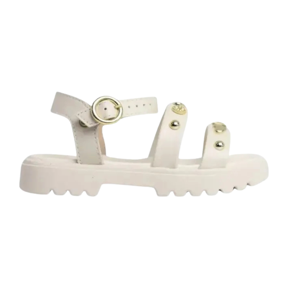 Sandalia Molekinha Branco Off Conforto e Estilo Branco/Off 4