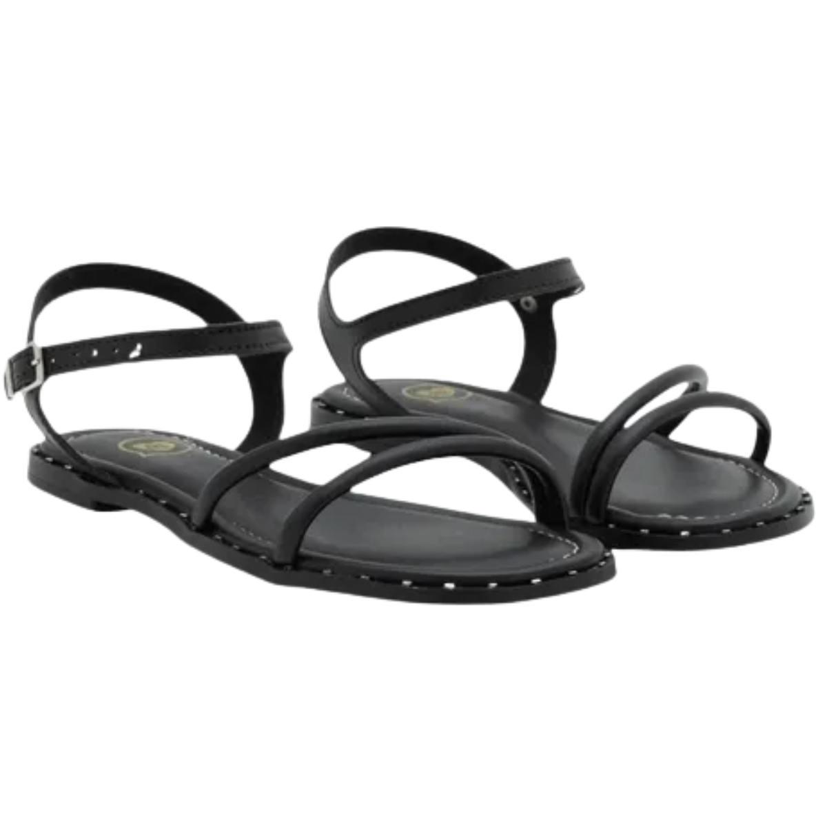 Sandalia Molekinha Infantil Menina Preto Casual Conforto Preto 2