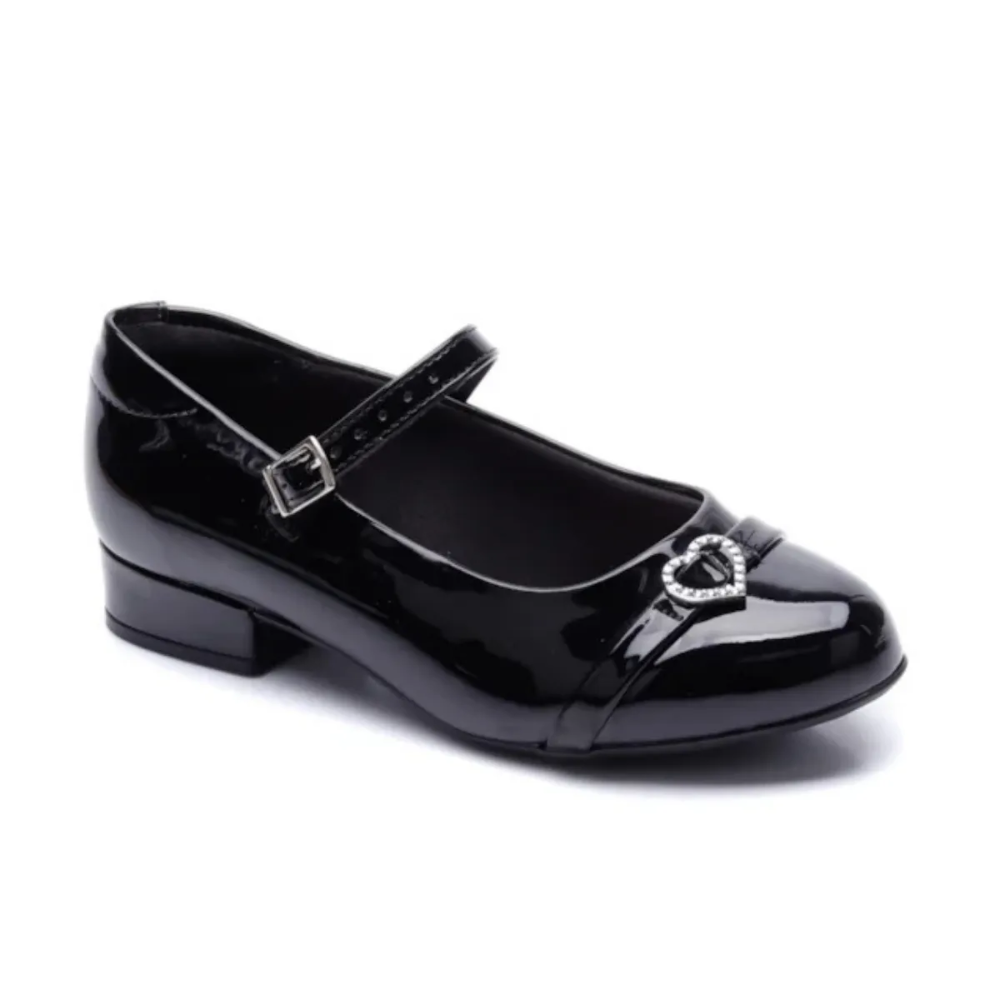 Sapatilha Molekinha Verniz Slingback Preta Meninas Preto 4