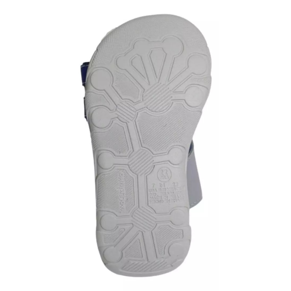 Sandalia Infantil Molekinho Papete Azul Cinza Masculina Cinza/Azul 3
