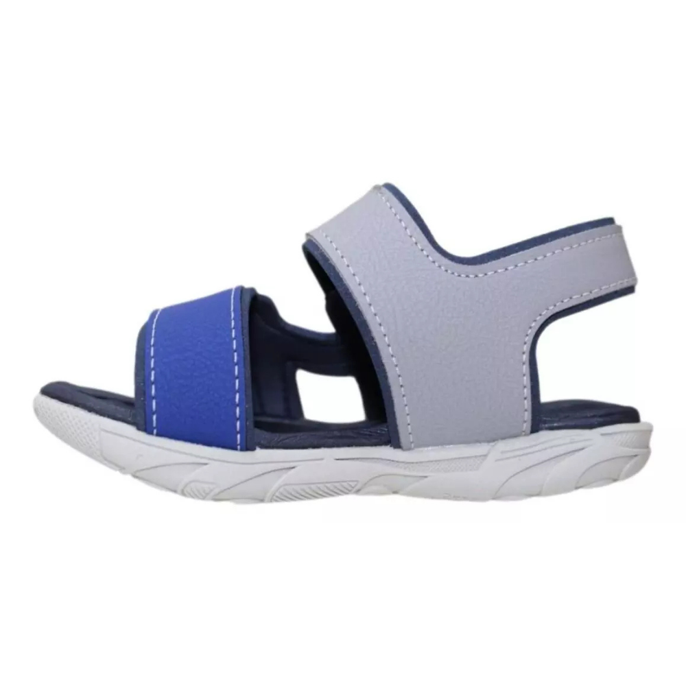 Sandalia Infantil Molekinho Papete Azul Cinza Masculina Cinza/Azul 5