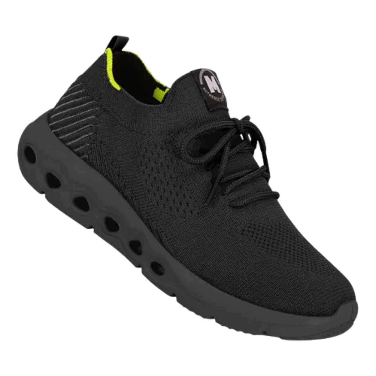 Tenis Infantil Molekinho Masculino Sport Slip-on Preto Preto/Amarelo/Neon 1