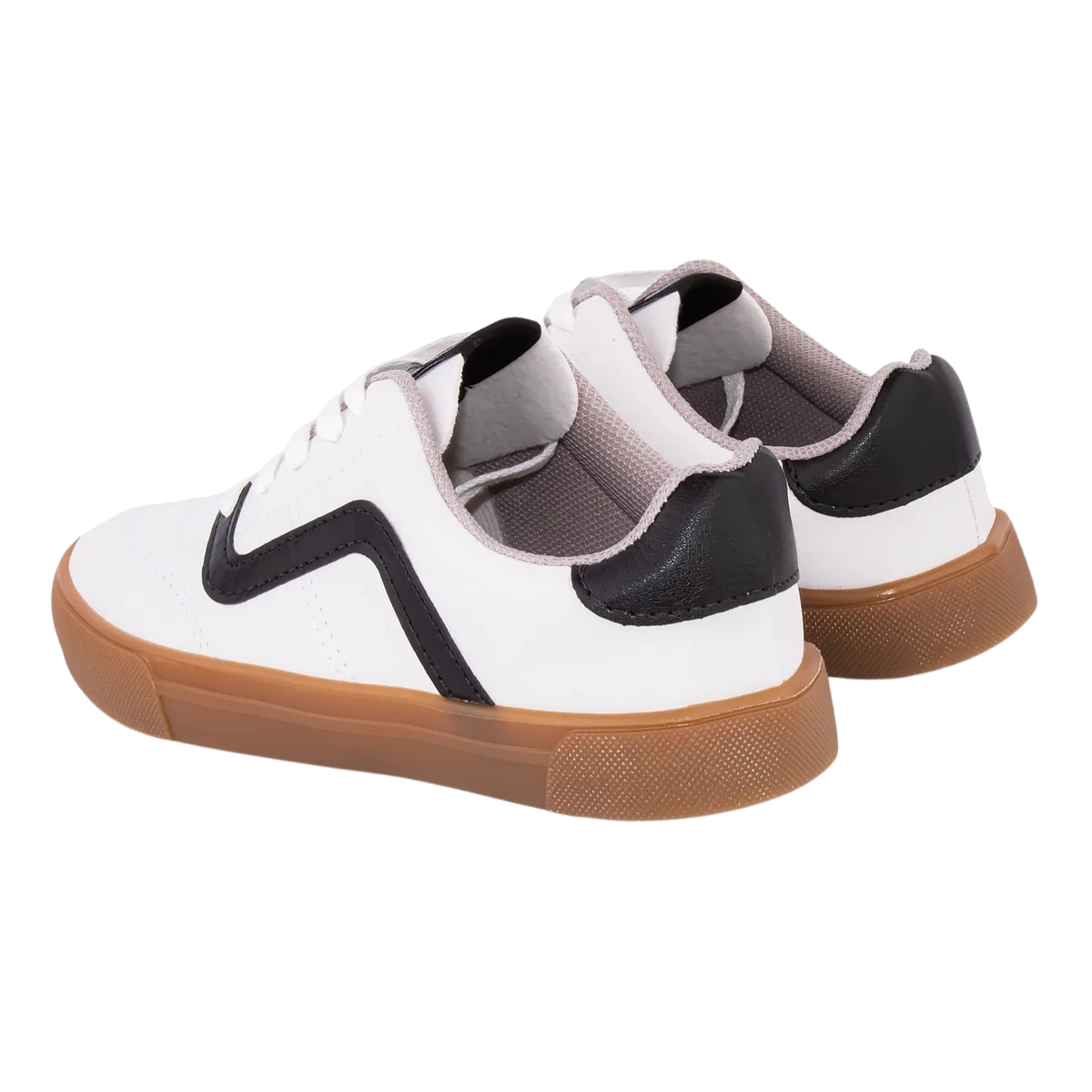 Tenis Meninos Molekinho Masculino Casual Branco Preto Branco/Preto 5