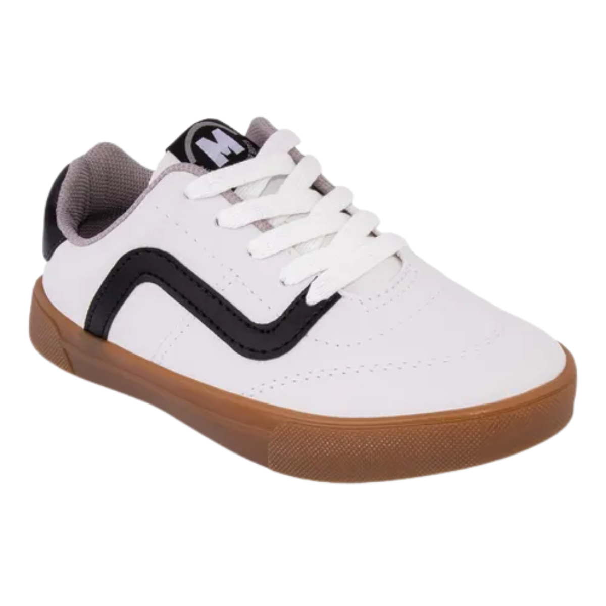 Tenis Meninos Molekinho Masculino Casual Branco Preto