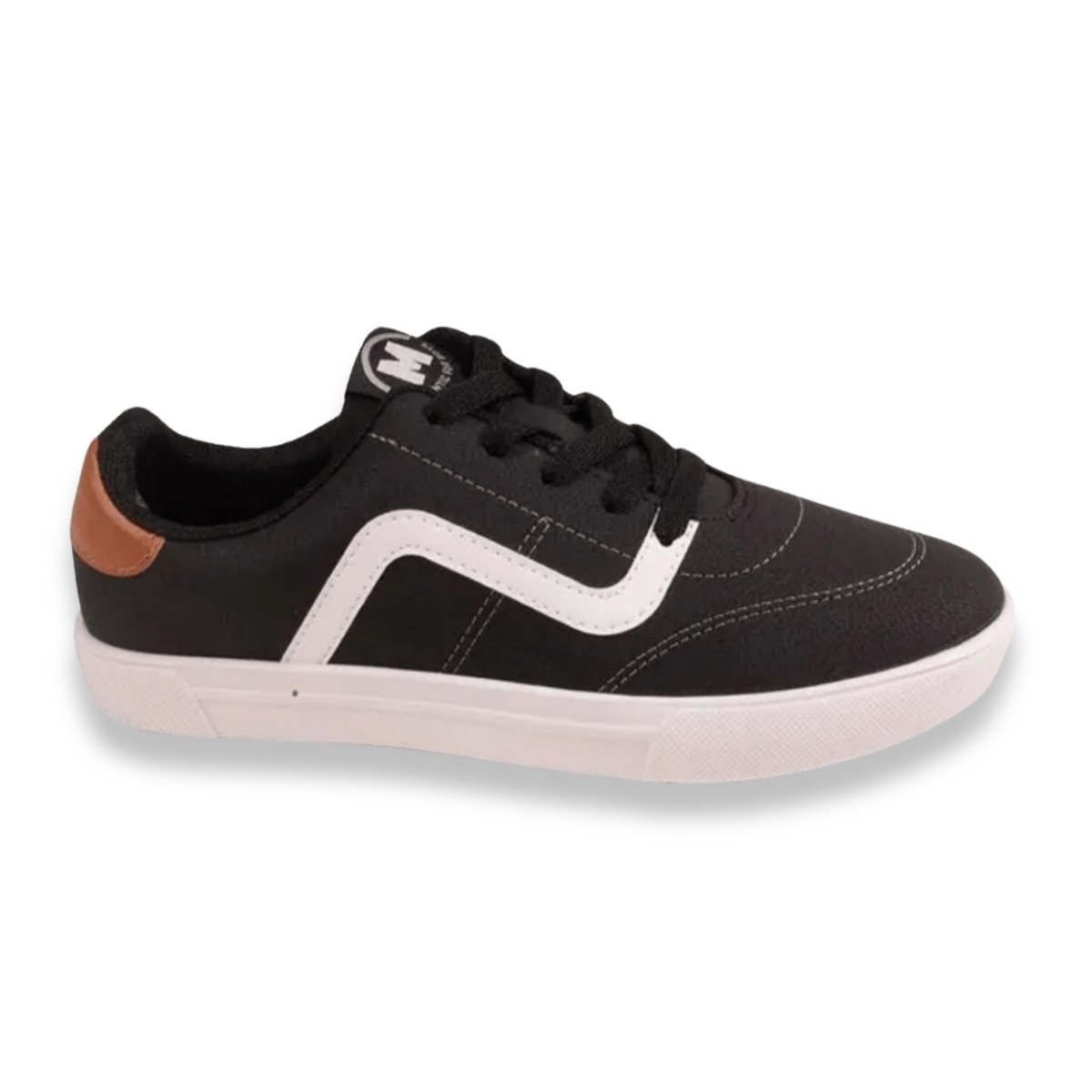 Tenis Infantil Molekinho Masculino Conforto Preto/Branco/Pinhão 2