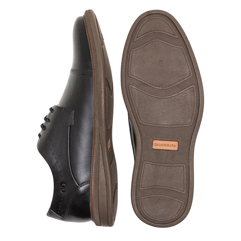 Sapato Masculino Democrata Preto Casual e Social Conforto Preto 6