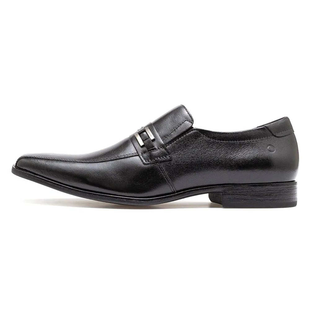 Sapato Social Democrata Masculino Preto Conforto Preto 4
